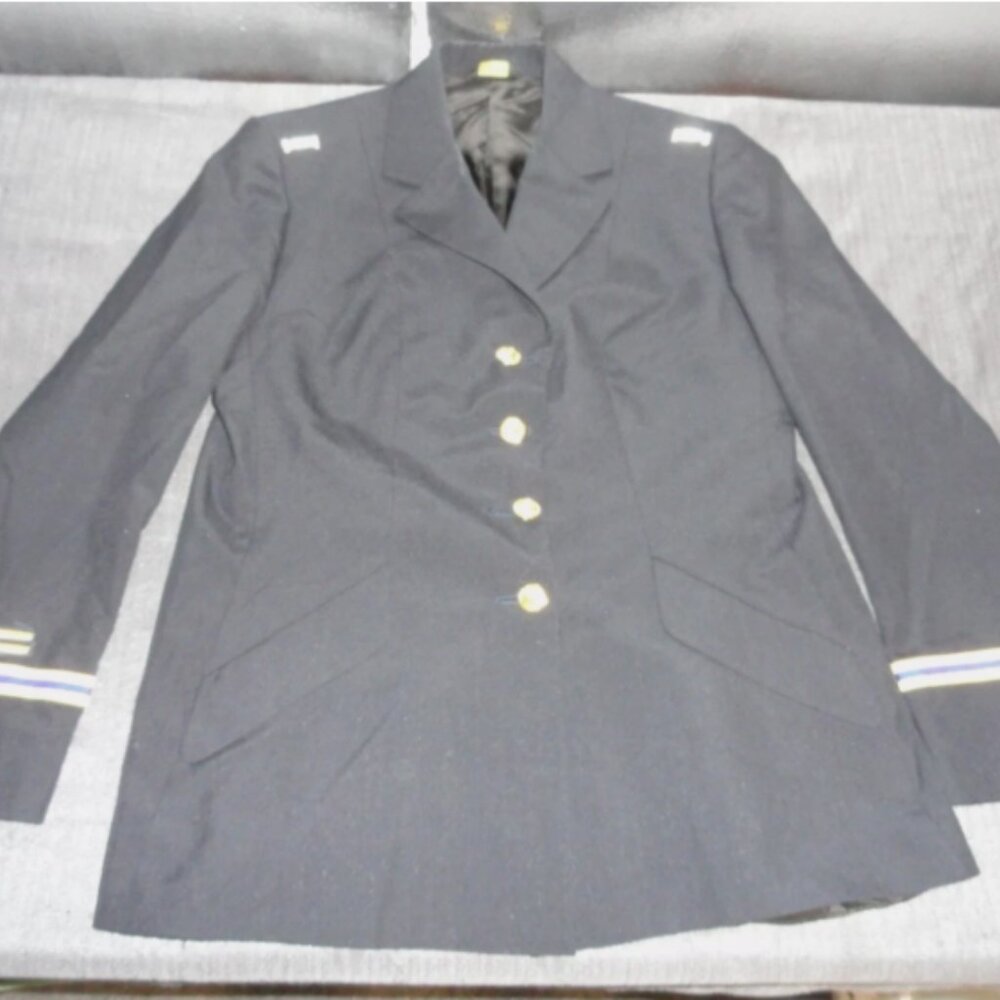 U.S. ARMY SERVICE WOMENS sz14WP UNIFORM DRESS BLUE ASU OFFICER JACKET JM 303